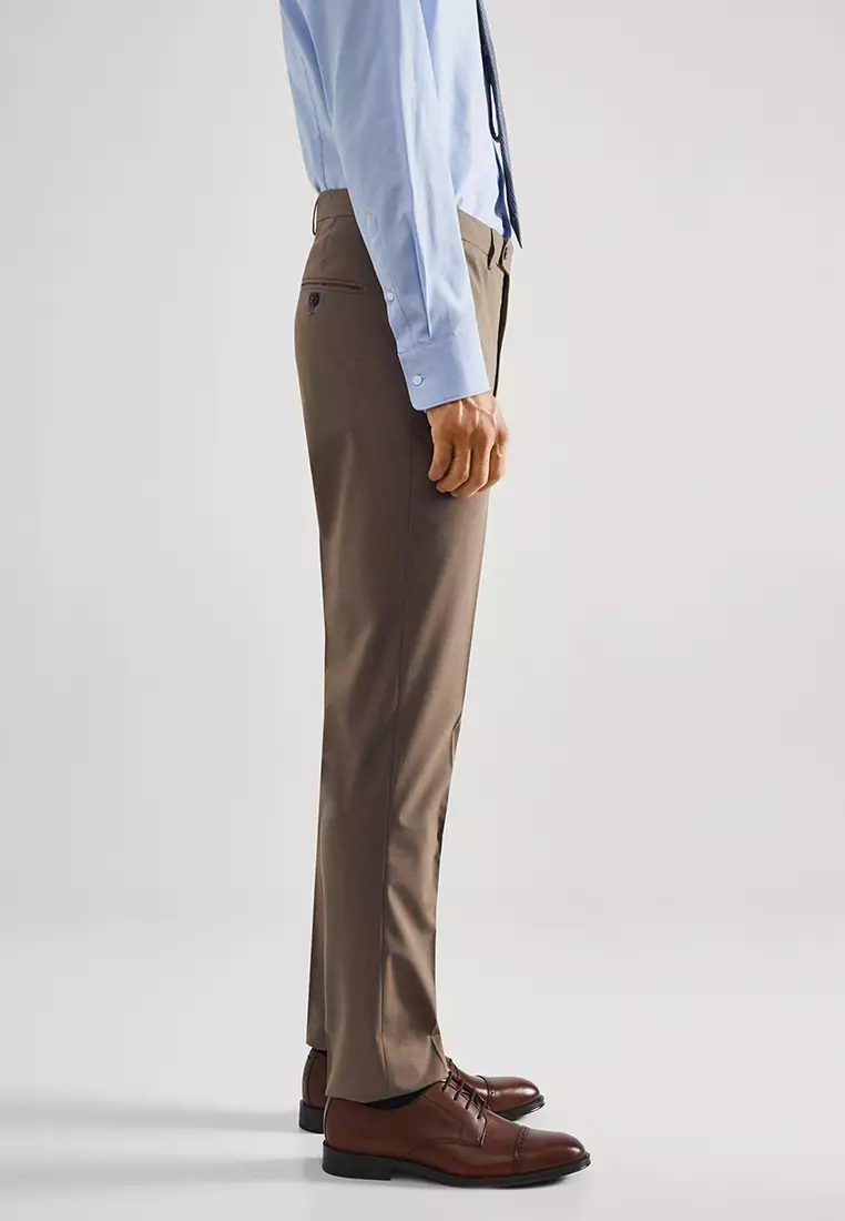 Buy MANGO Man Stretch Fabric Slim-Fit Suit Pants 2024 Online