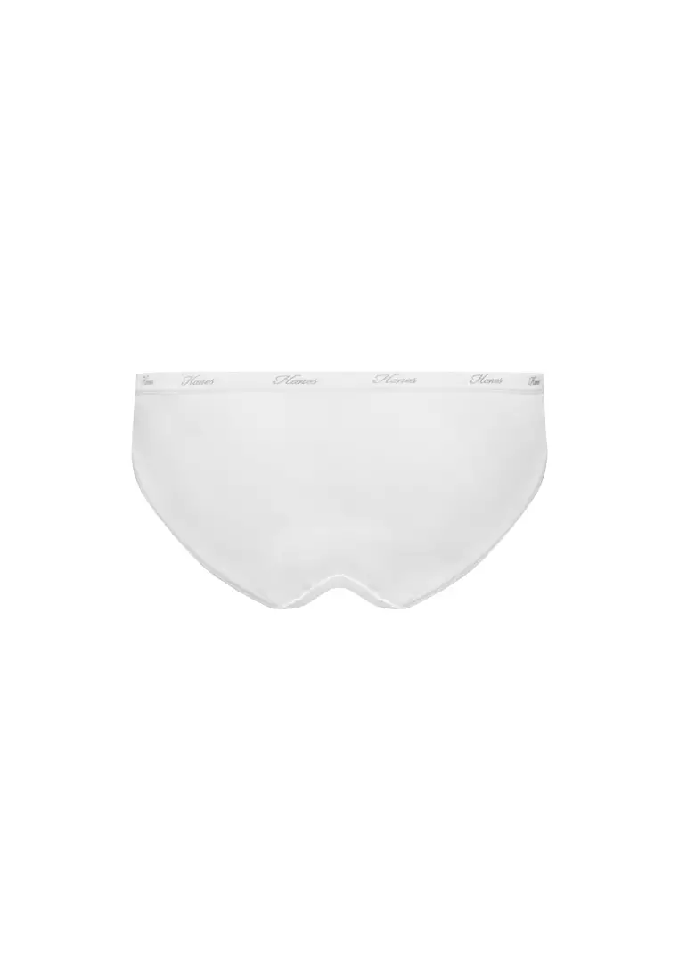 Ladies White Tagless Bikini Panty Singles 70261