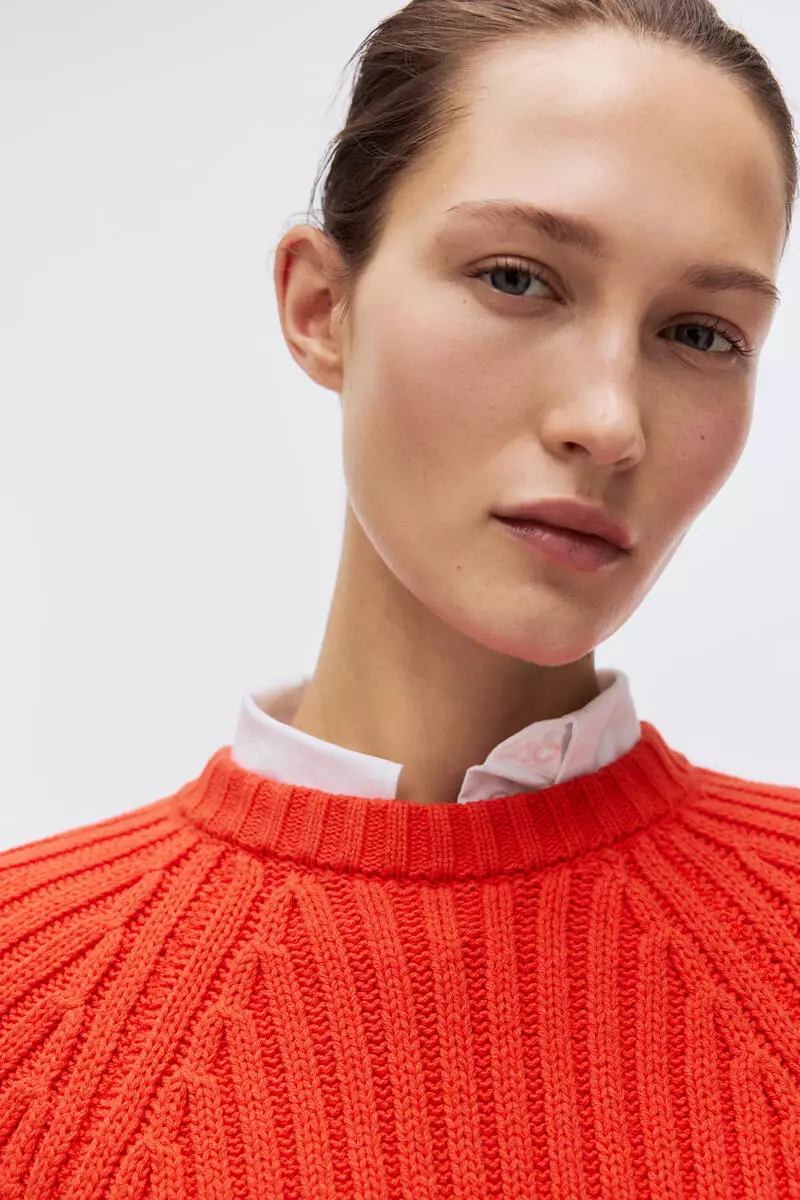 Rib-knit jumper