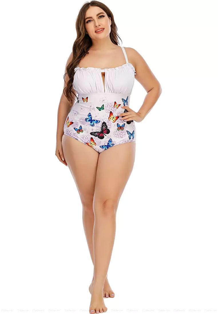 Plus size sale butterfly swimsuit