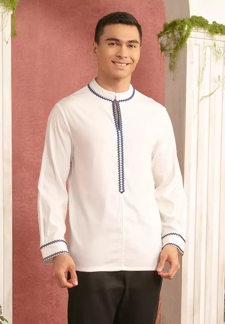 Men’s Collar Embroidered Shirt
