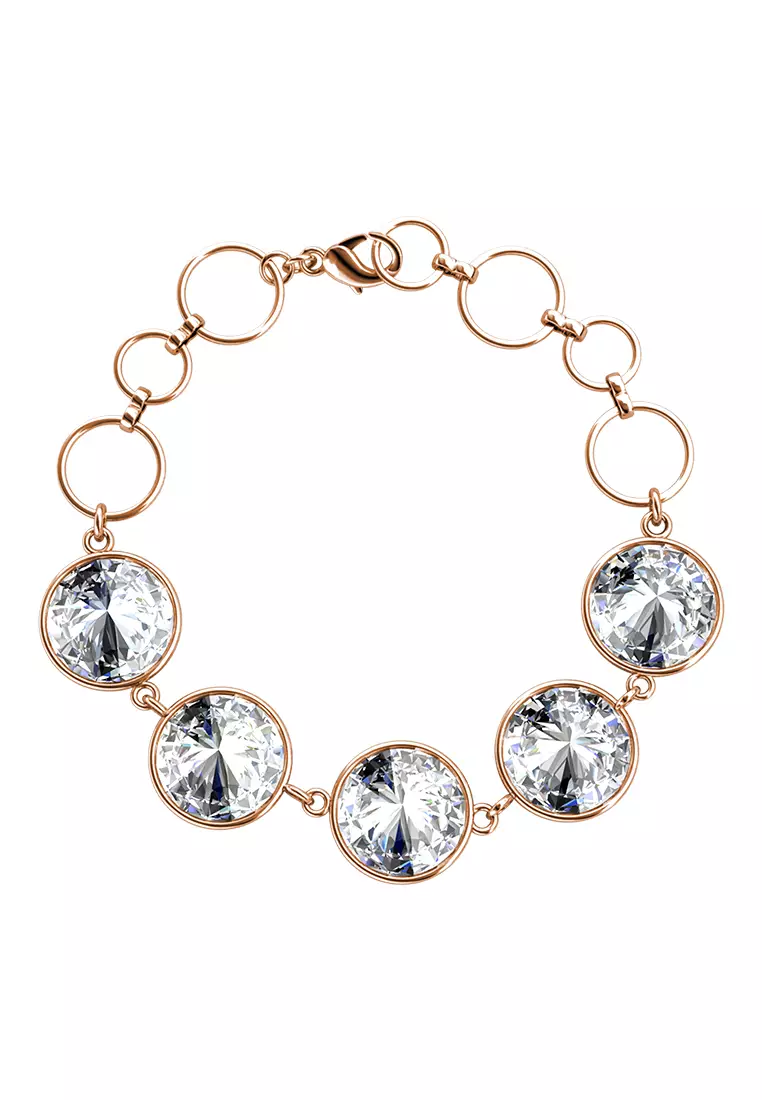 Circlet Quin Bracelet RG - Gelang Crystal Luvea Collection by Her Jewellery