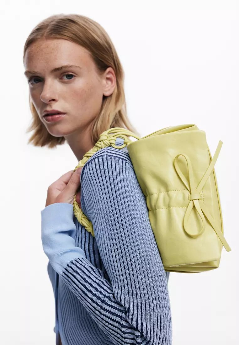 Small shiny ribbon bag