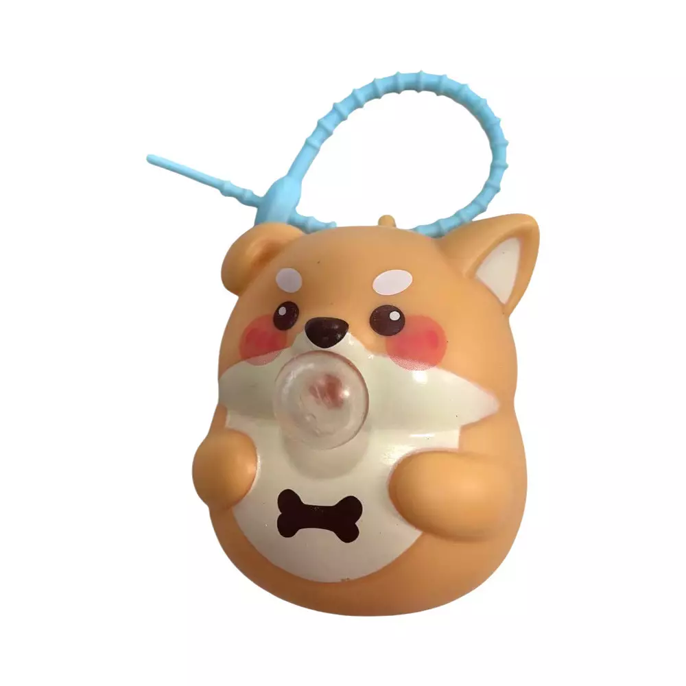 Kiddy Fun Squishy Animal Squeeze & Blow Bubble Random