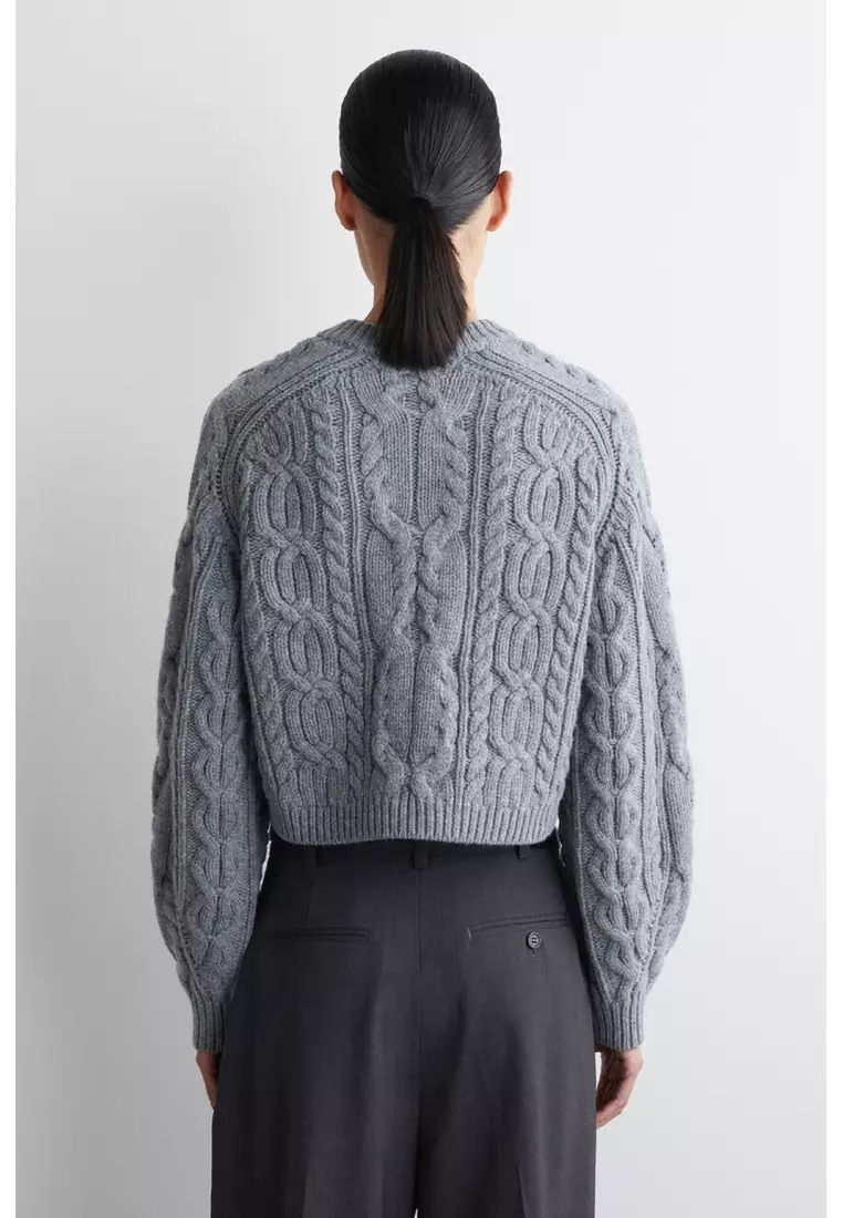 Buy COS CABLE-KNIT MERINO WOOL CARDIGAN 2026 Online | ZALORA