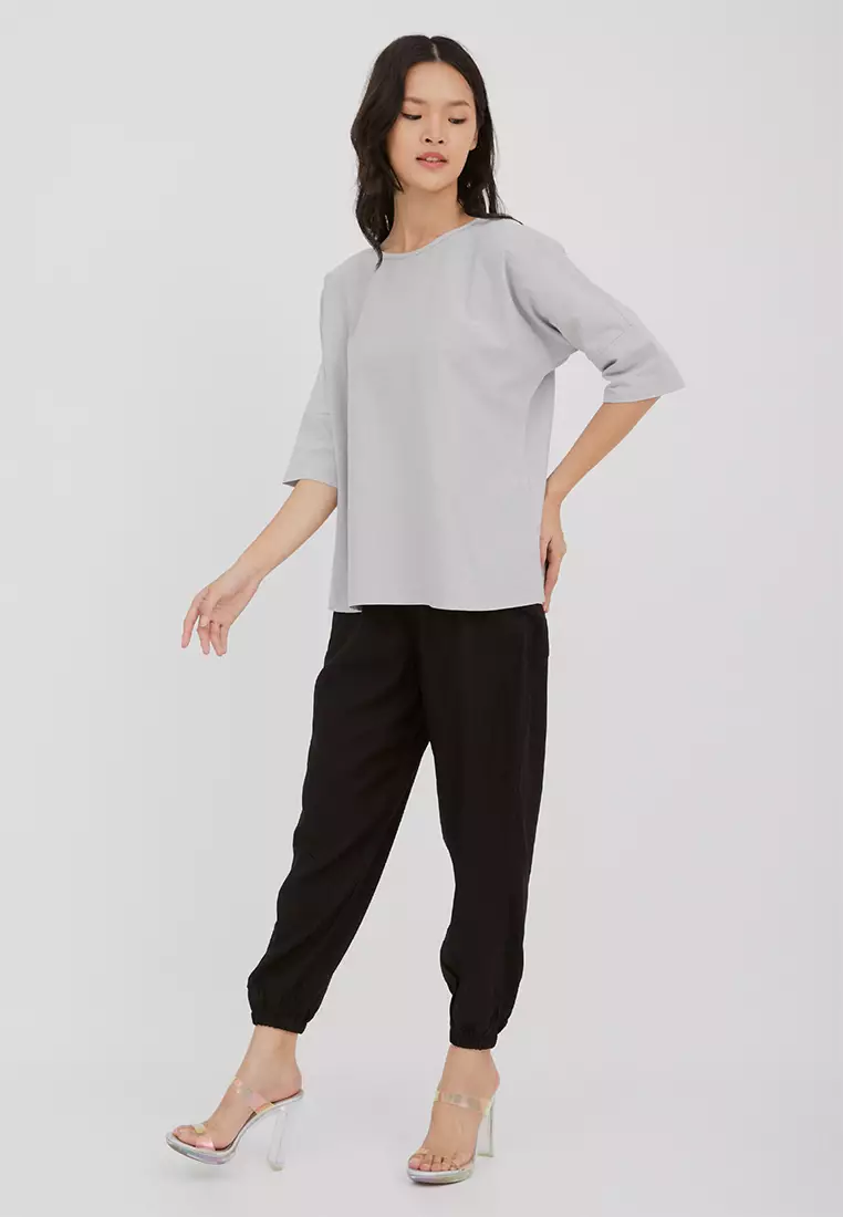Domi Light Grey Blouse