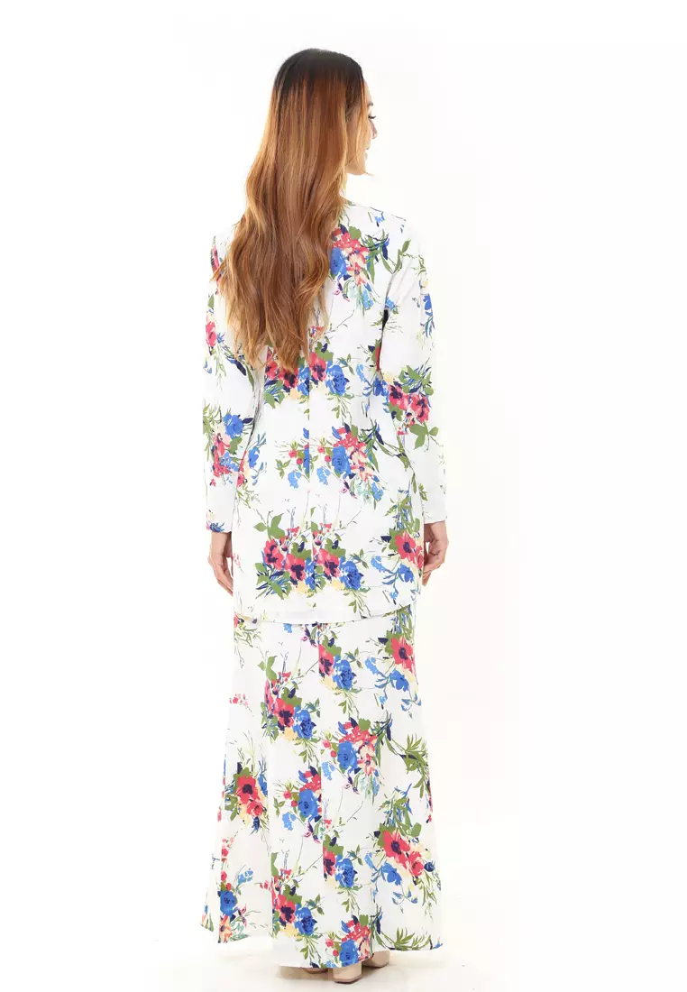 Rina Printed Kurung Colourful Flower