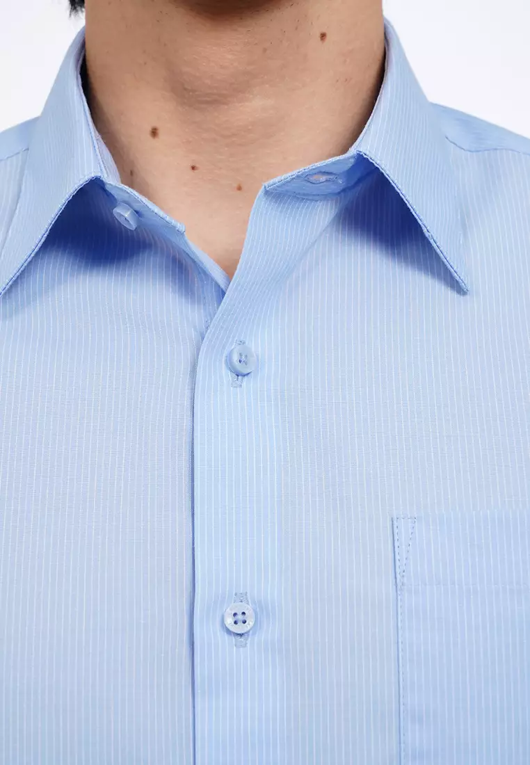 Slim Fit Long Sleeve Stripes Shirt