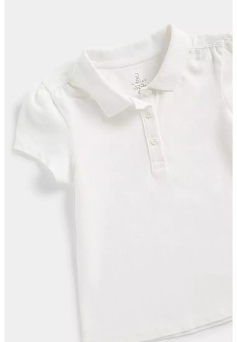 toddler white polo shirt