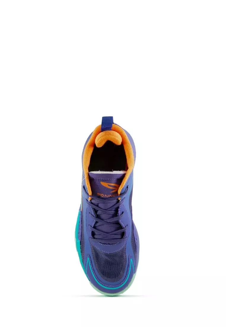 910 Nineten Nakami Flow Sepatu Training- Ungu/Biru muda/Jingga