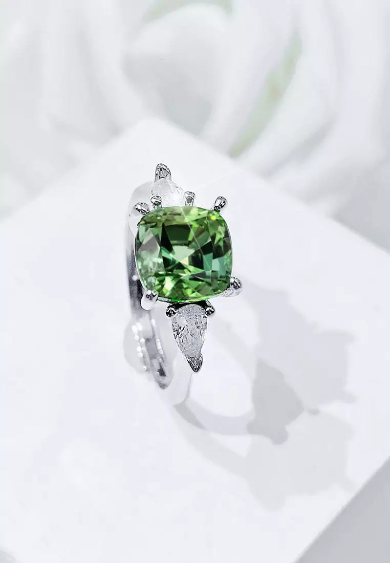 Cincin Wanita Berlapis Platinum Anti Luntur Perhiasan Luxury Fashion New Aksesoris Cewek R013