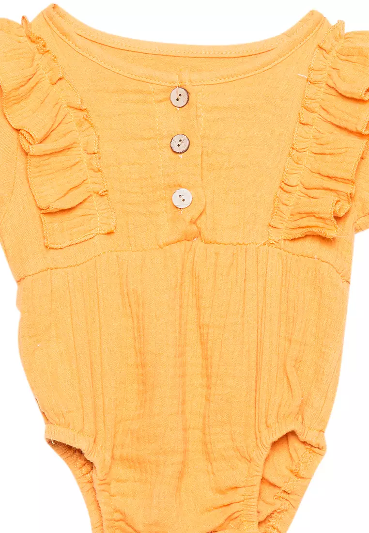 Solinas Ruffled Long Sleeves Playsuit