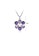 Glamorousky silver Elegant Pendant with Purple Austrian Element Crystal and Necklaces 7C7D3AC98E560EGS_2