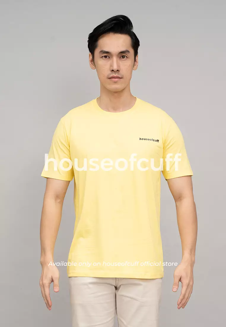 Houseofcuff T-shirt Kaos Polos Pendek Kuning Tersedia Size S-4XL