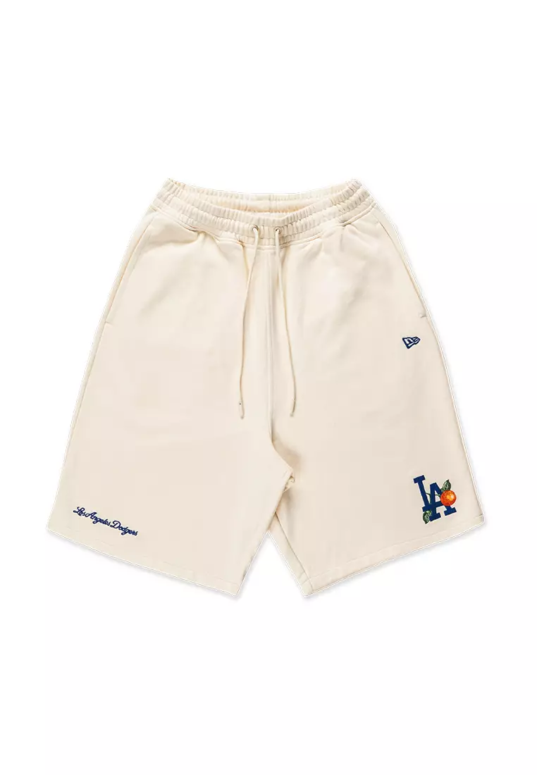 NE Los Angeles Dodgers Harvest Merch Chrome White Knit Shorts