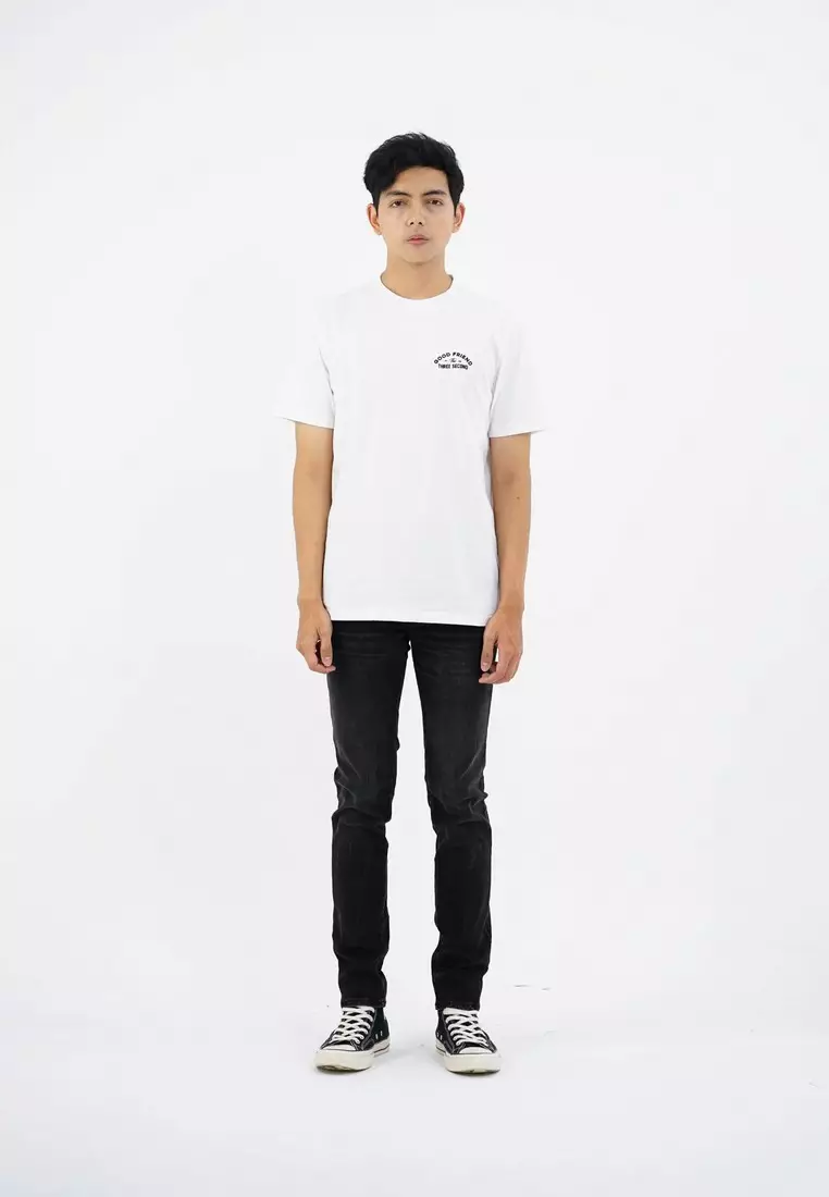 3Second Men's T-Shirt Short Sleeve Regular Fit Cotton Alfa OL-C600125