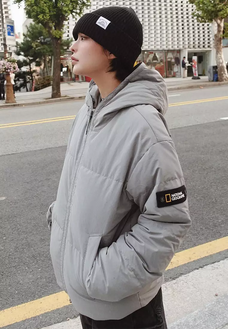 男女同款HERON連帽羽絨外套