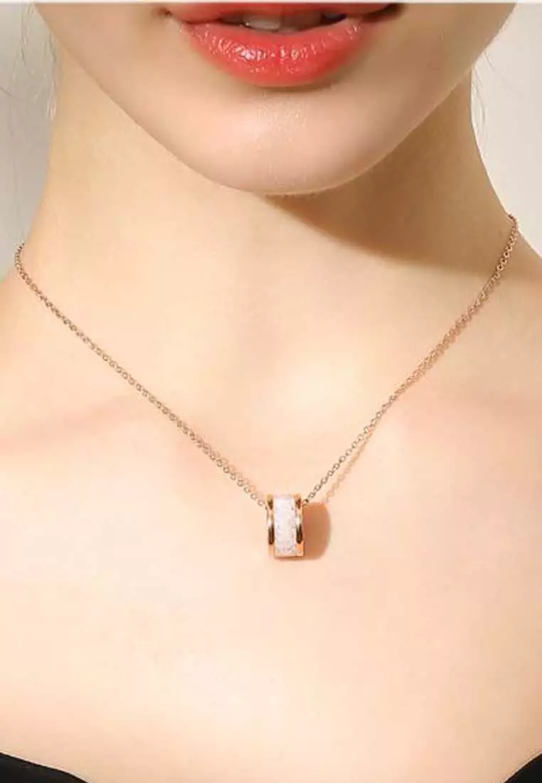 Oceane White Cryolite Necklace + Bracelet + Earrings Jewellery Set