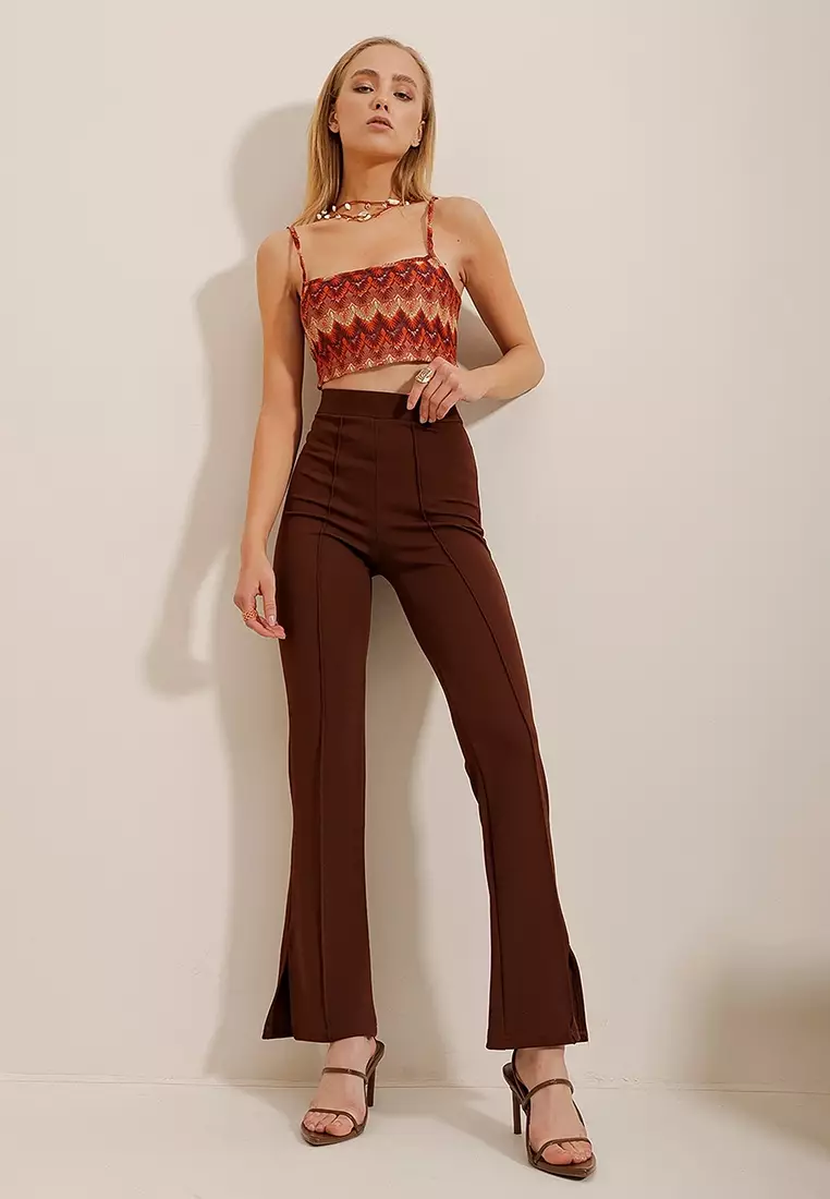 Buy Alacati High Waist Lycra Trousers 2024 Online ZALORA Philippines