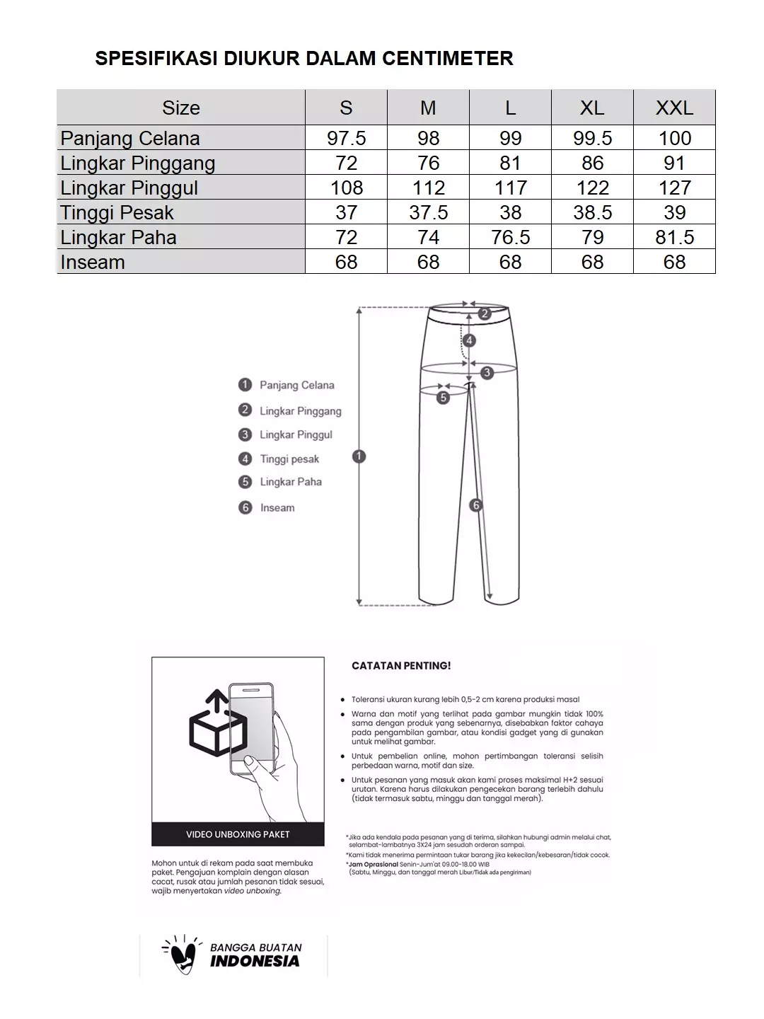 MINIMAL - Layanah - Kulot Lebar Motif Etnik - Navy