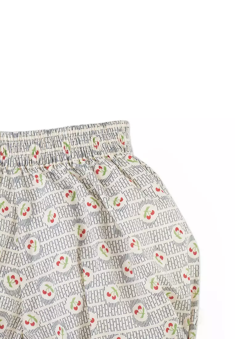 Henriette Printed Cherry Bubble Shorts