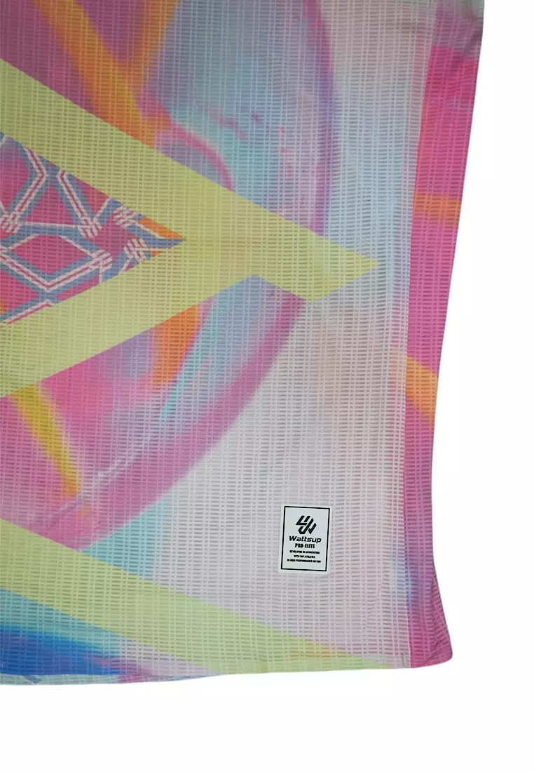 C2 Men Pink Marbles Race Vest