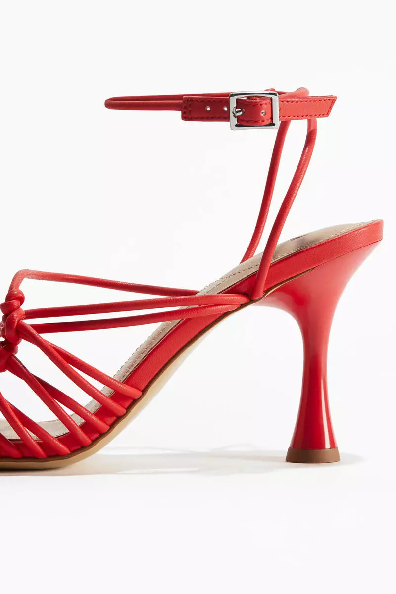 Heeled strappy sandals