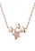 Her Jewellery gold Quad Star Pendant (Rose Gold) - Made with premium grade crystals from Austria B8EC6AC21352BAGS_2