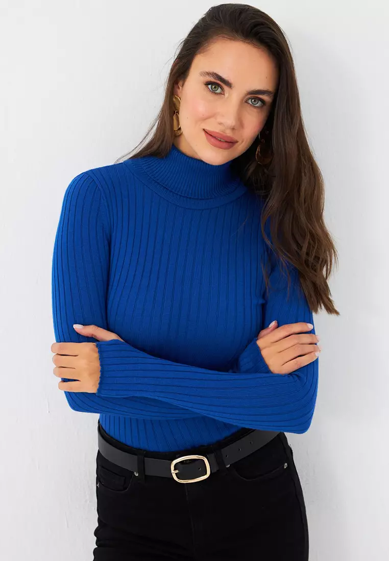Turtleneck Knitwear Blouse