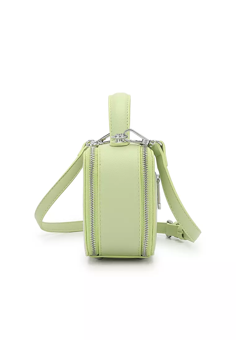 Women's Logo Top Handle Bag / Sling Bag / Crossbody Bag (Tas Selempang / Tas Tangan) - Hijau