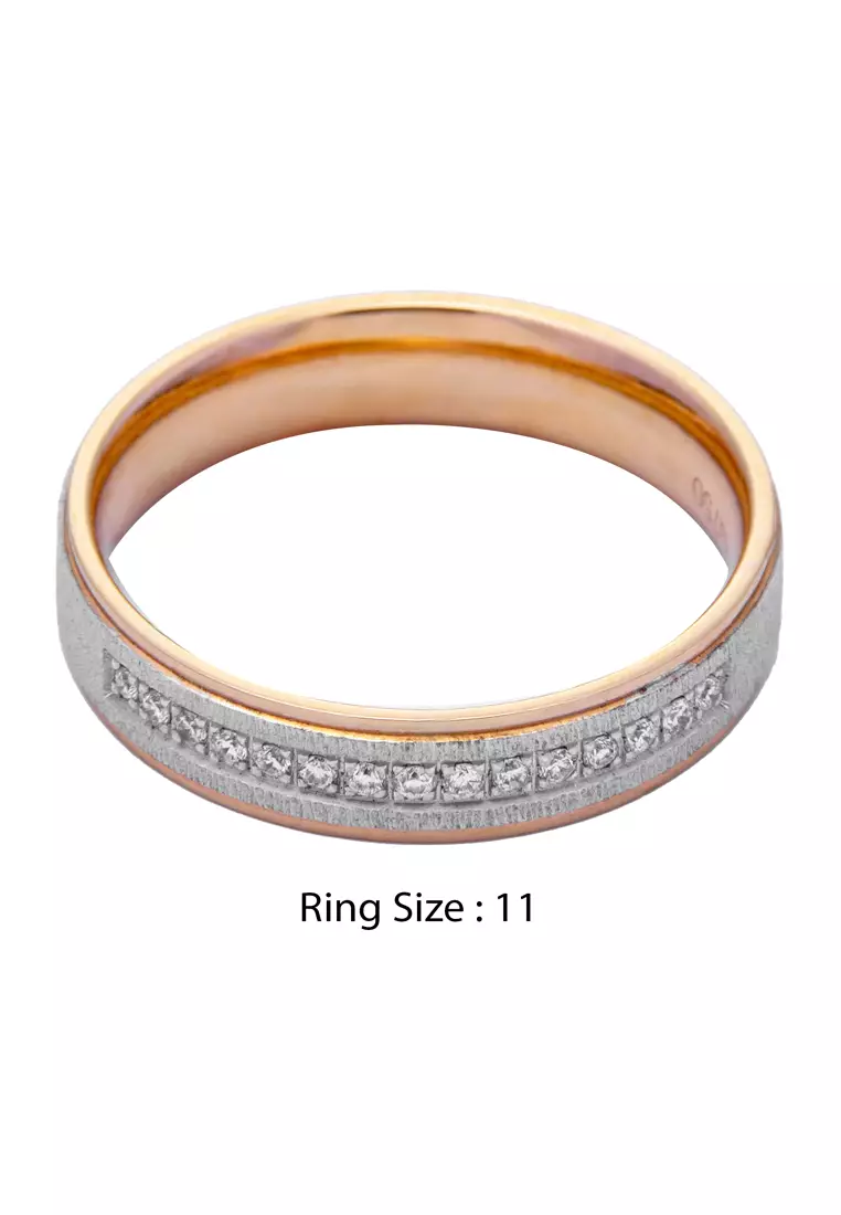 LITZ 18K White Gold  Diamond Ring C2-JJ15RQ766