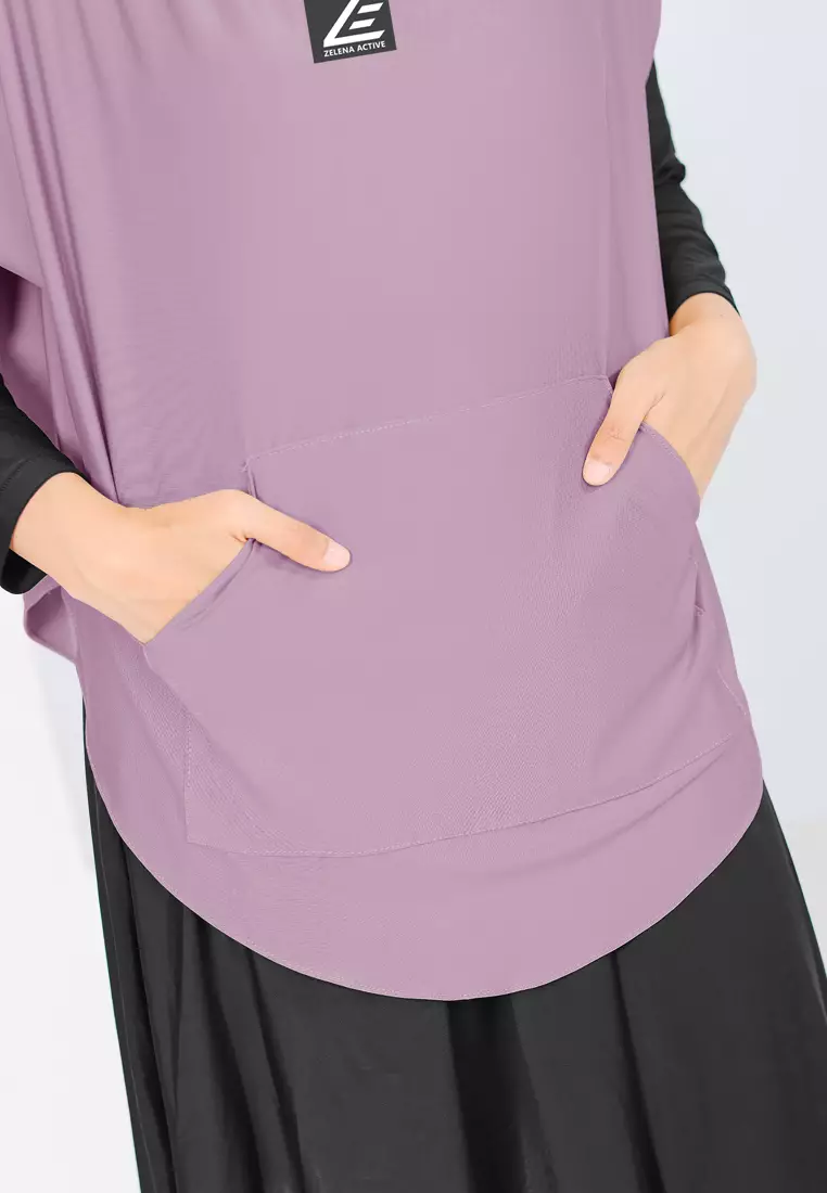 Zelena - Vivian Sport Hijab | Rompi Hijab Vest Olahraga - Purple