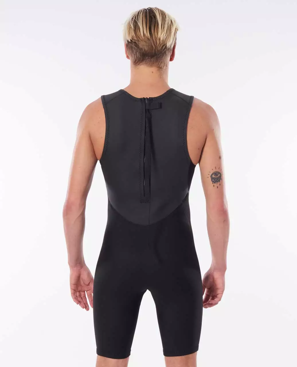 Rip Curl Men Dawn Patrol Short John Wetsuit - Black