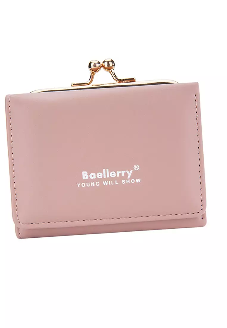 Dompet Wanita Lipat Kecil 2 IN 1 Style Korean Bahan Kulit PU Leather Premium Quality ORIGINAL