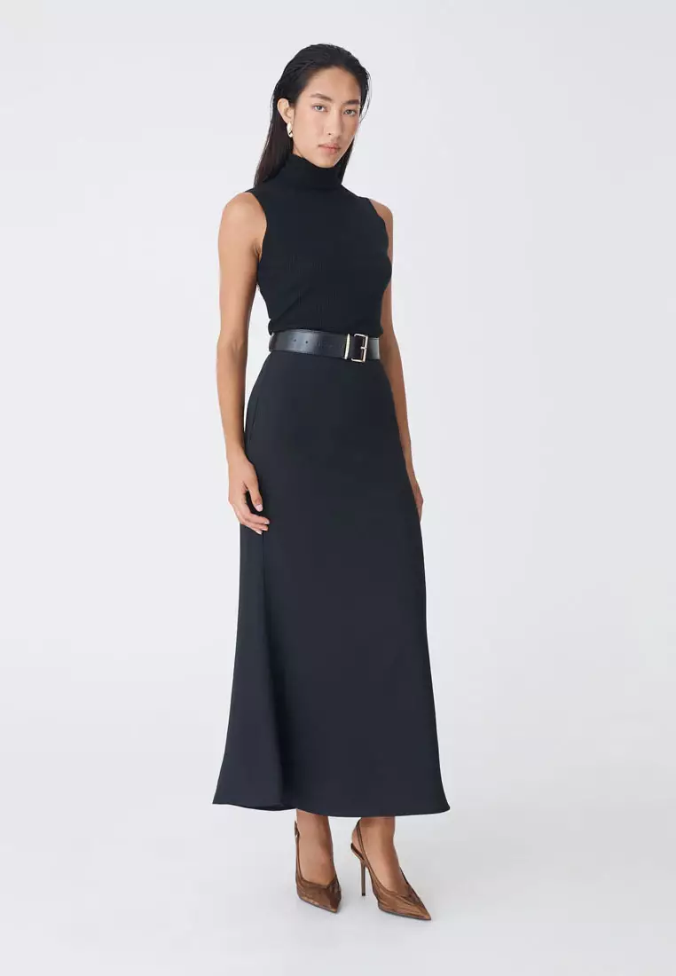 Caris Flared Maxi Skirt