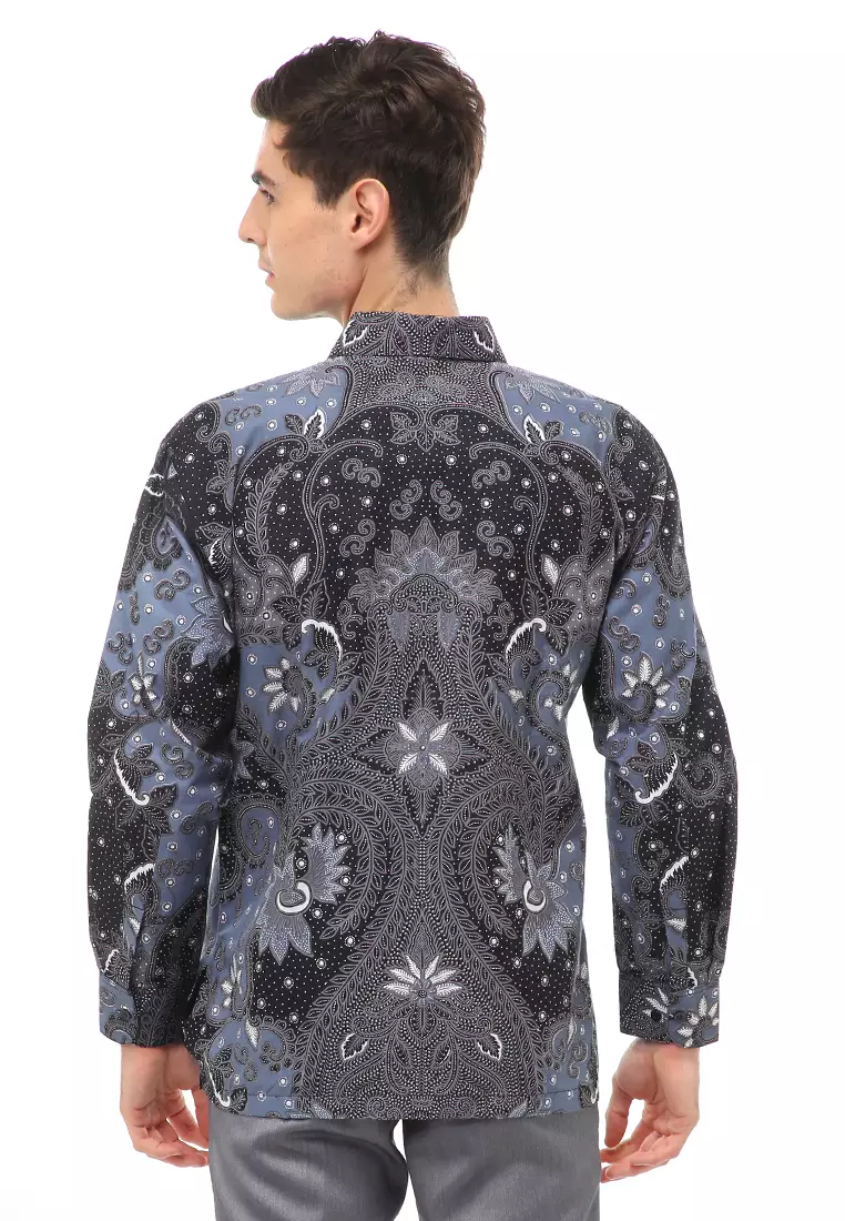 Kendrick Atasan Formal Kemeja Batik Pria Dharma Long Sleeve Material Cotton ORIGINAL