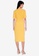 ZALORA BASICS yellow Short Sleeve Shirred Dress E54CFAA23711E6GS_2