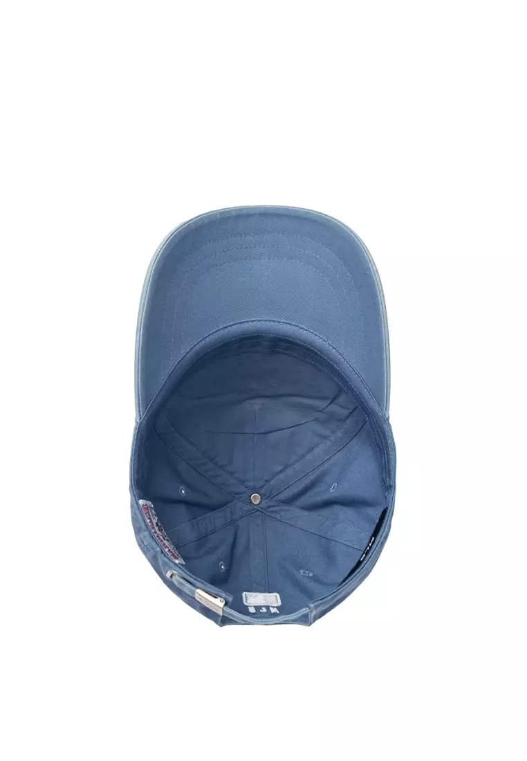 Varsity Vintage Tone Tone Cursive Unstructured Ball Cap - LA Blue