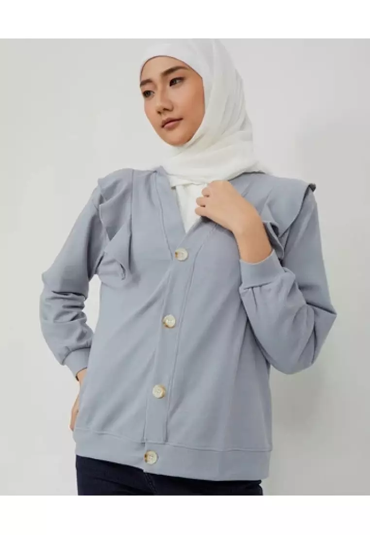 Mayonette Lolla Outer Waffle Knit Rajut - Cardigan Kancing Wanita Terbaru Korean Style