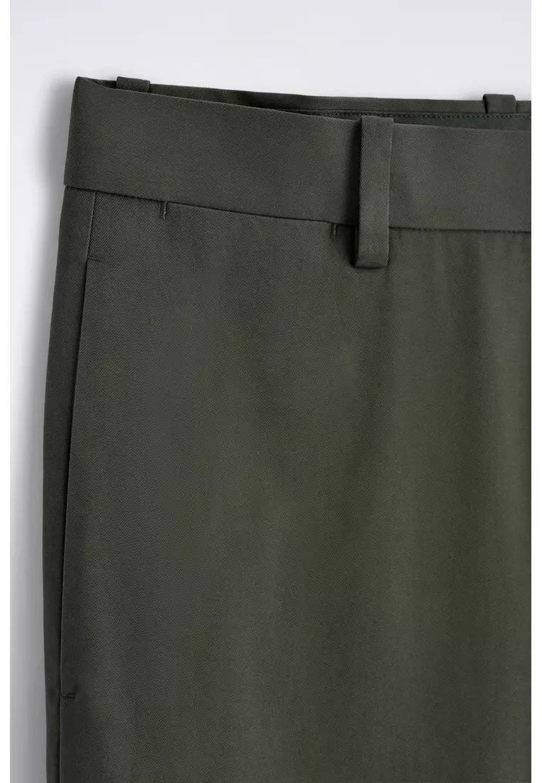 COTTON REGULAR-FIT STRAIGHT-LEG CHINOS