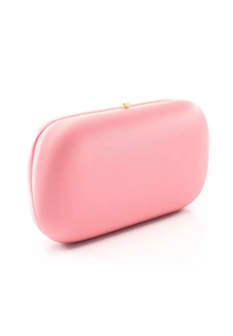 Pre-Loved Prada RASO Clutch bag satin pink