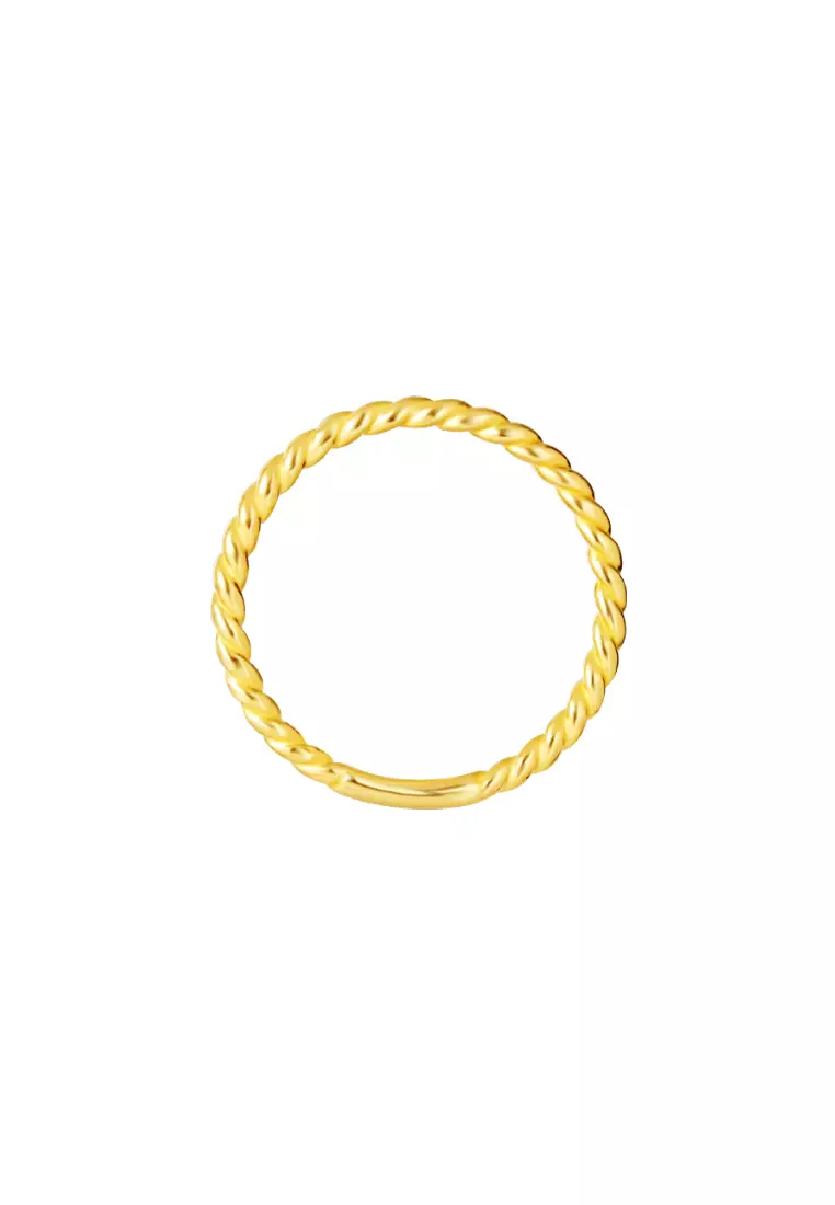 TOMEI Mix & Match Stackable Ring (3 Pcs), Yellow Gold 916