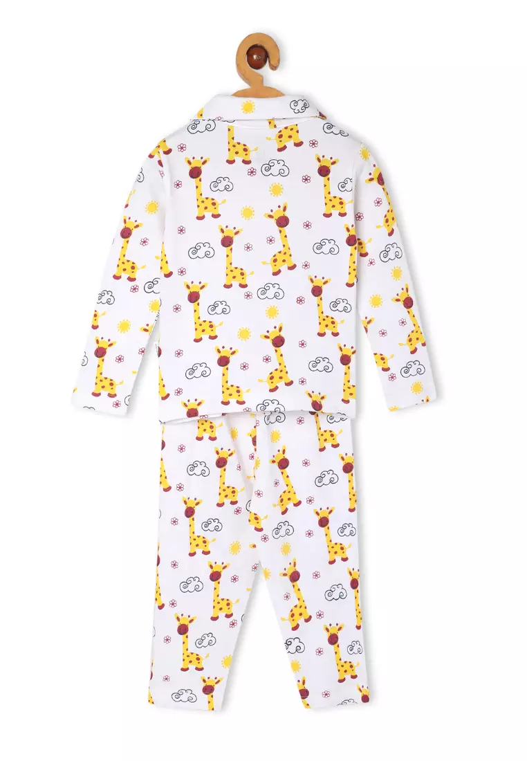 Baby And Kids Pajama Nightsuit Set - Tall as a Giraffe