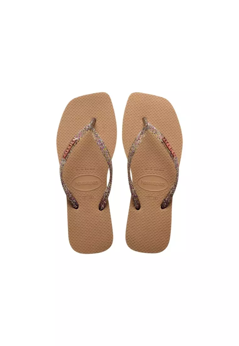 Rose gold havaianas with diamante sales