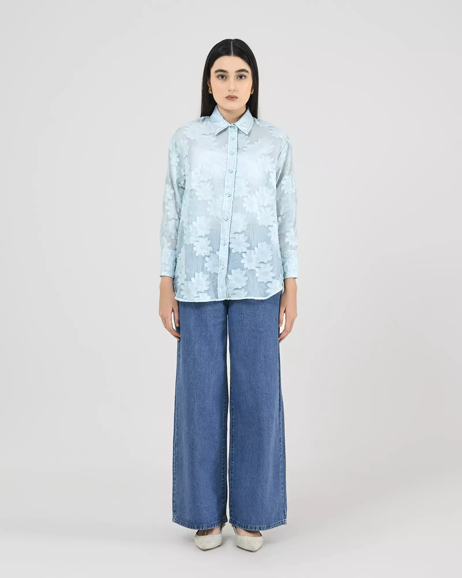 Geulis.id LIBBY SHIRT - Lightblue
