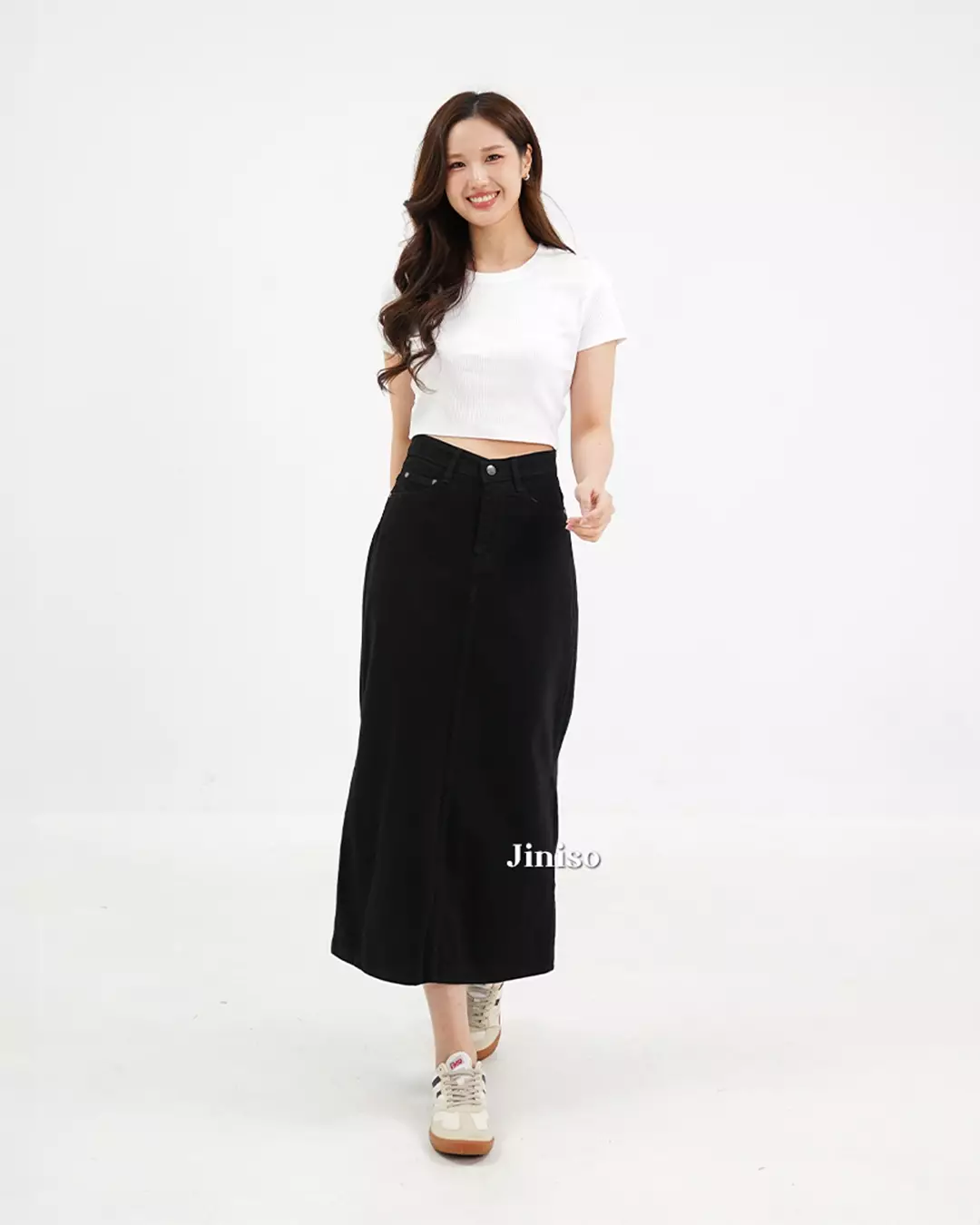 Highwaist Rok Slit Jeans Panjang 994 SEVENTY