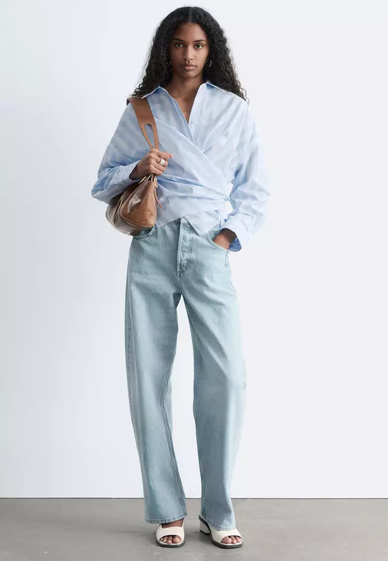 Tie-Waist Cotton Shirt