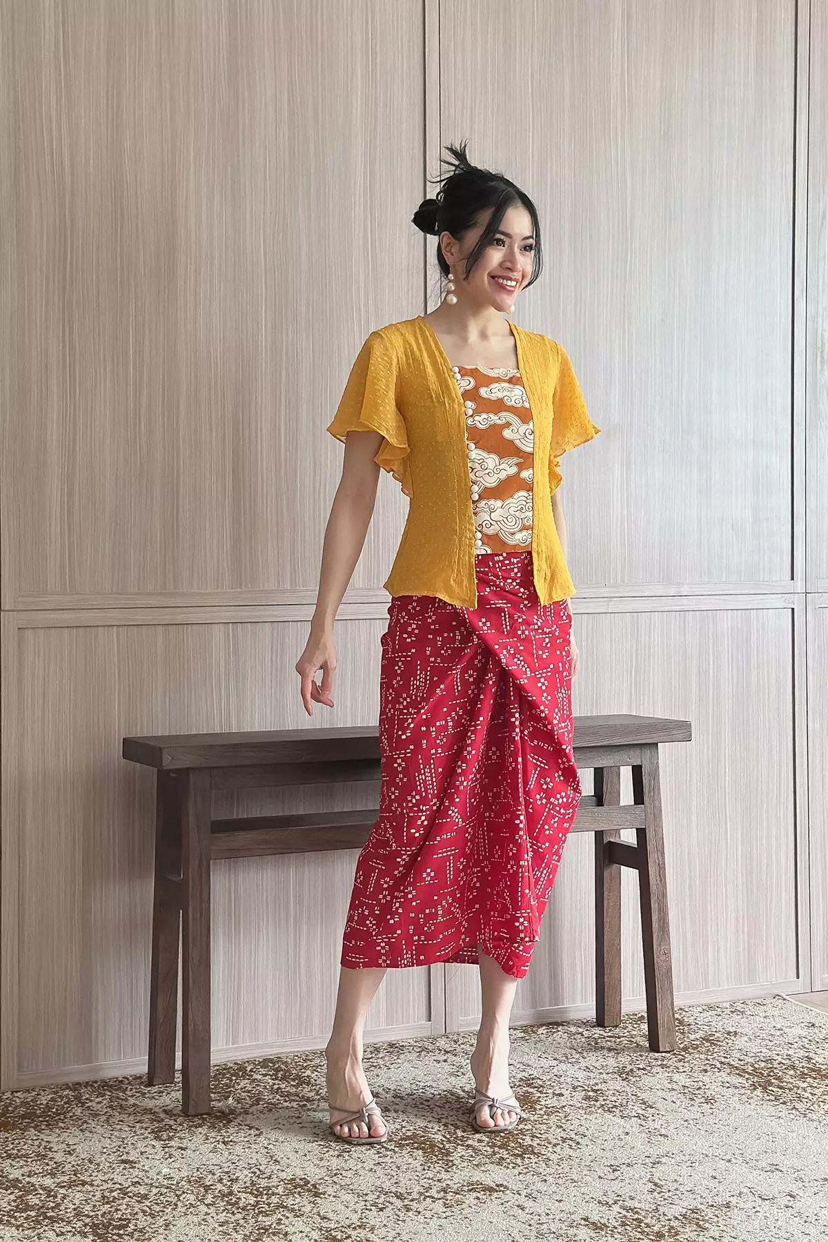 Soraya Megamendung Kunyit Kebaya