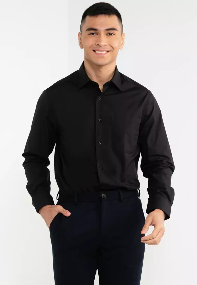 Black formal outlet shirt