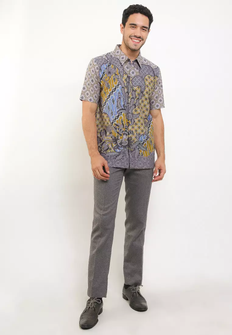 Oliver Shirt Kemeja Batik Pria Pendek